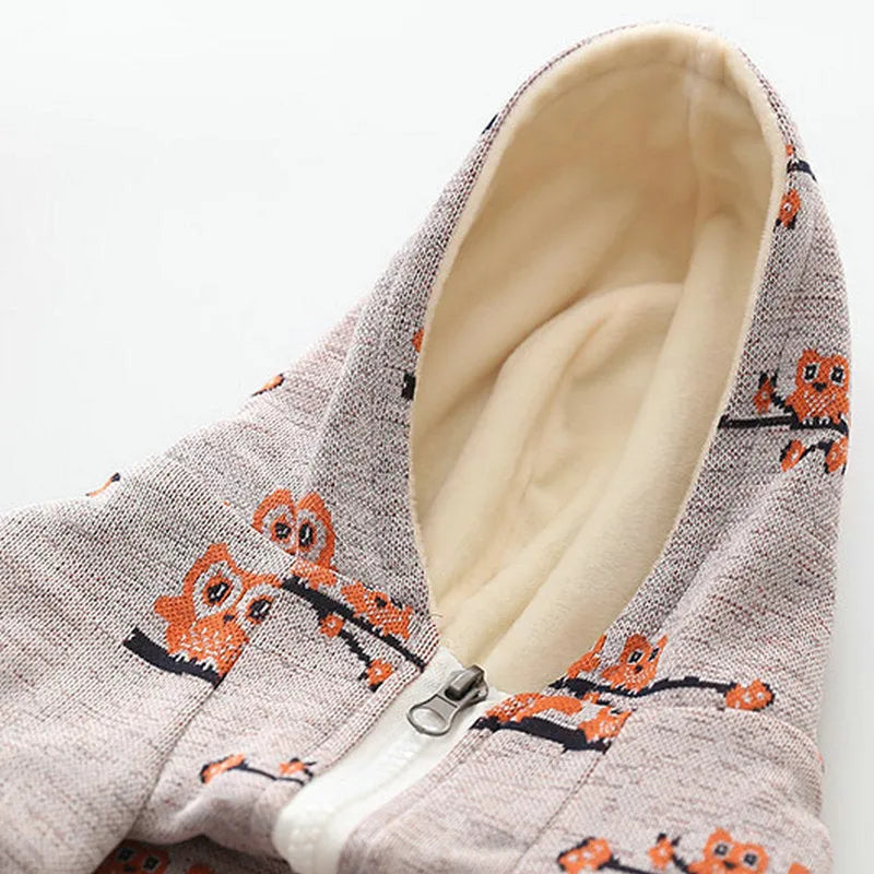 Blue cotton dog sweater with front zipper closure for medium-sized dogs