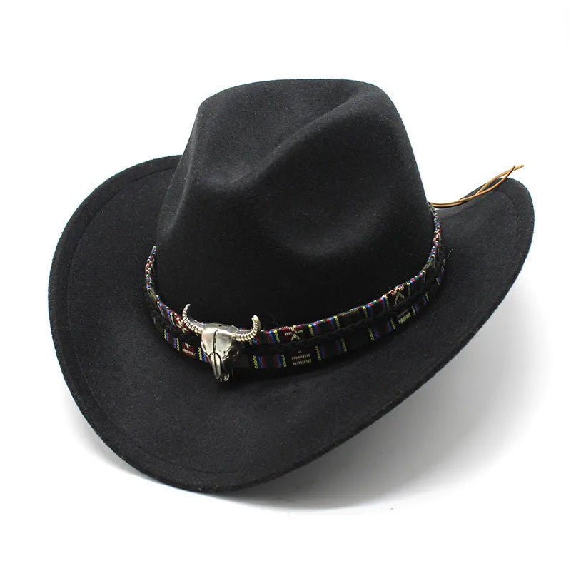 Polyester Western cowboy hat with a bell crown, shown in one of 14 available colours.