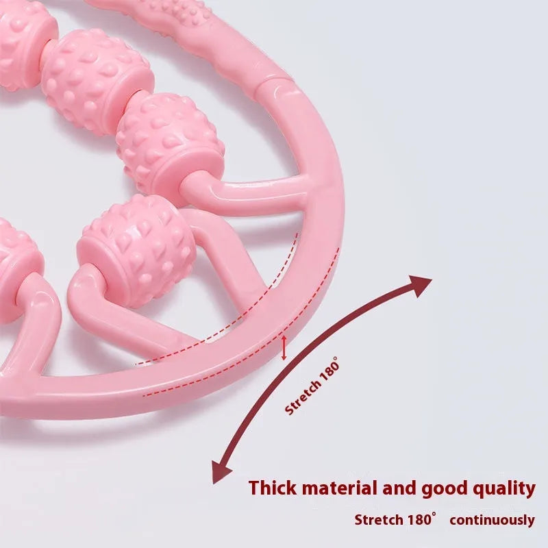 Ring clip leg massager roller for muscle relaxation in multiple colour options