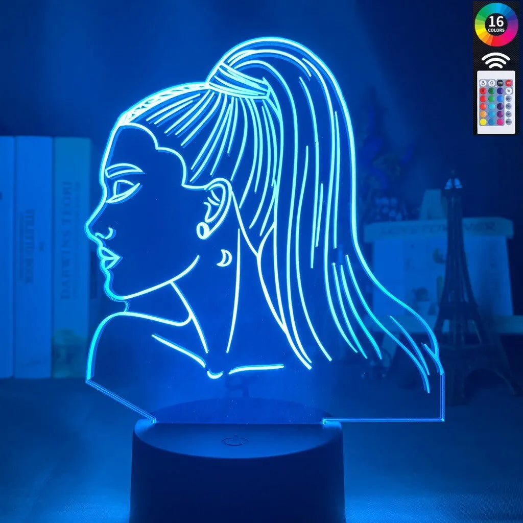 Acrylic 3D night light with European design and LED illumination