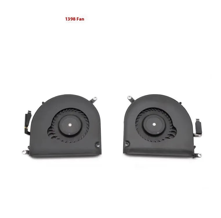 A1398 laptop cooling fan replacement part for MacBook Pro 12-inch and 13-15 inch Retina models.