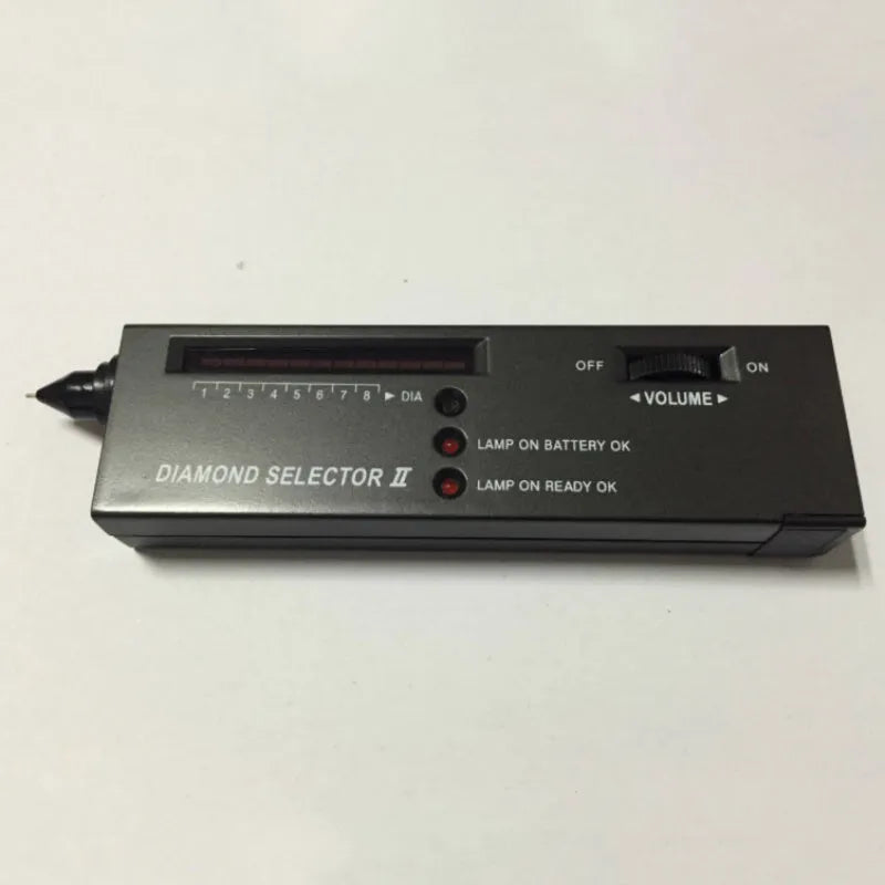 Black portable diamond thermal conductivity tester with metal probe for gemstone verification
