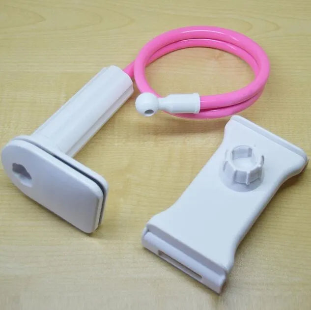 Bedside oversize flat panel phone handset with long flexible arm in various colour options