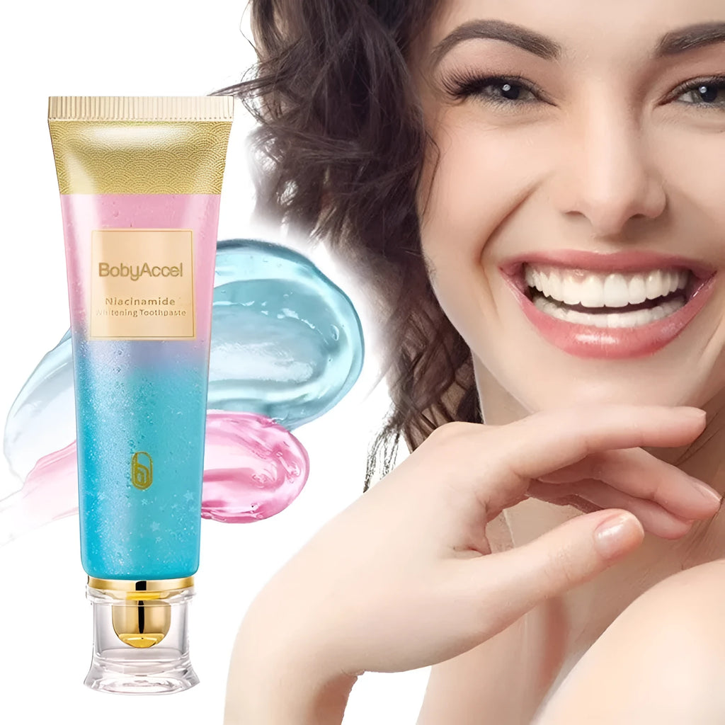 100g tube of nicotinamide whitening toothpaste for adult oral care with cleaning and stain removal properties
