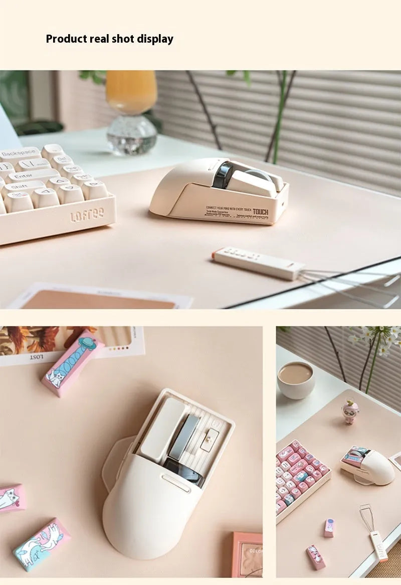 Xiaoqiao wireless computer mouse with Type-C charging port and adjustable 4000dpi resolution