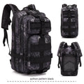 Large capacity off-road hiking backpack in tactical colour with air pillow shoulder straps