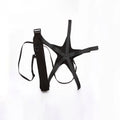 Black football rotating juggling belt with 2 metre rope for training and fitness exercises