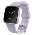 Fitbit Versa Lite replacement watch strap in multiple colours showing large and small size options.