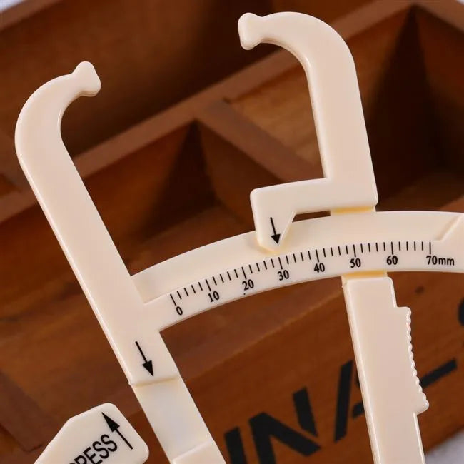 Acrylic fat caliper skin fold thickness meter for body composition measurement