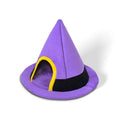 Purple Halloween witch hat shaped cat nest measuring 60x45cm