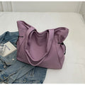 Soft Oxford cloth folding tote bag in street trend style shown in multiple colour options