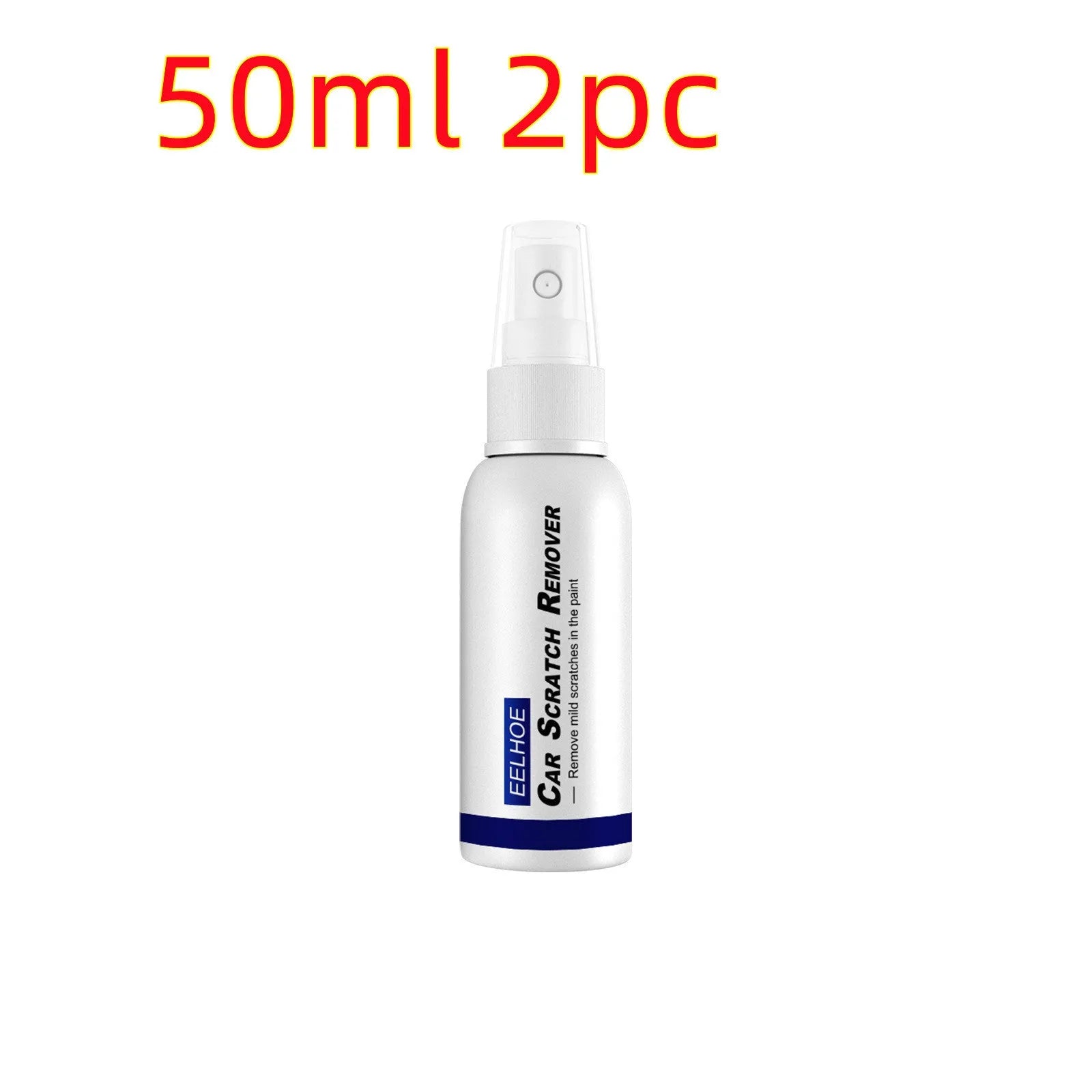 Car scratch repair spray can for paint surface renovation, available in 100ml, 50ml, and 30ml sizes.