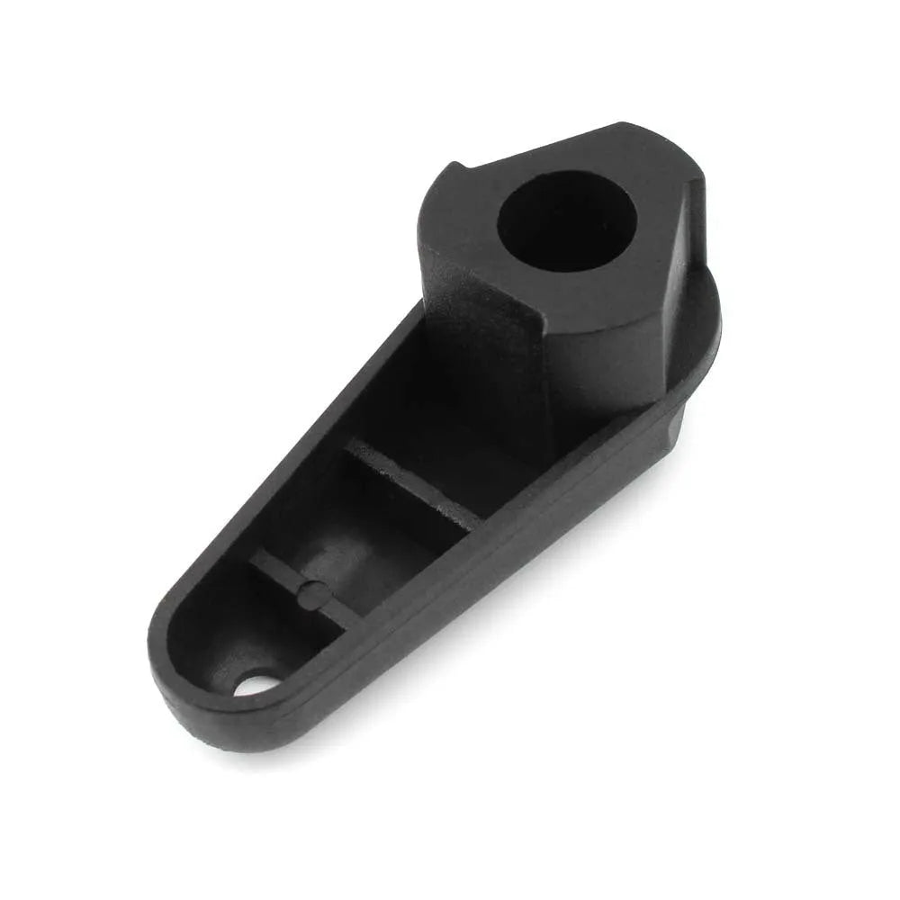 Black nylon quick release wrench for BMW motorcycle oil cap on a 7x10x3 cm scale.