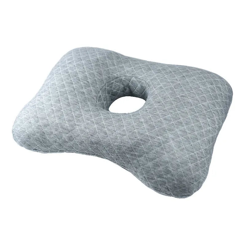 Beauty salon single hole ear pillow for adult facial treatments in 39x28x6cm size with detachable pillowcase