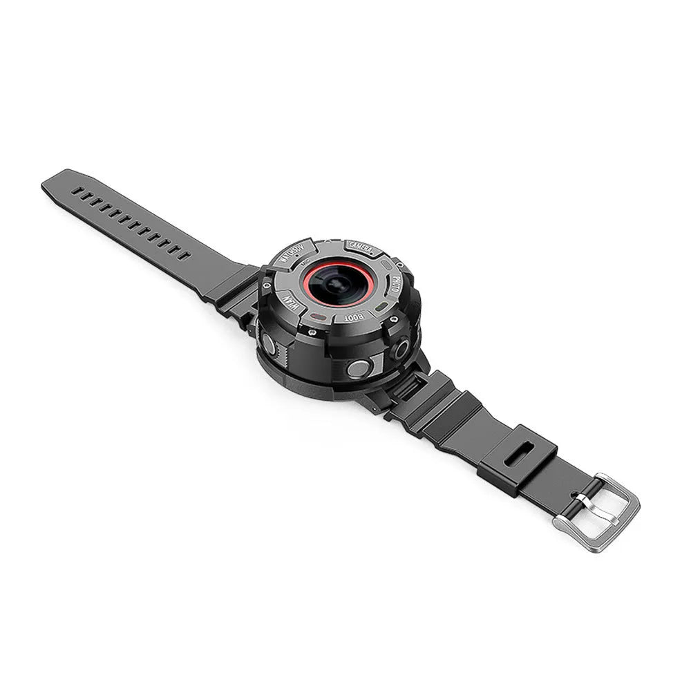 Black waterproof sports digital camera with 8MP resolution and compact design