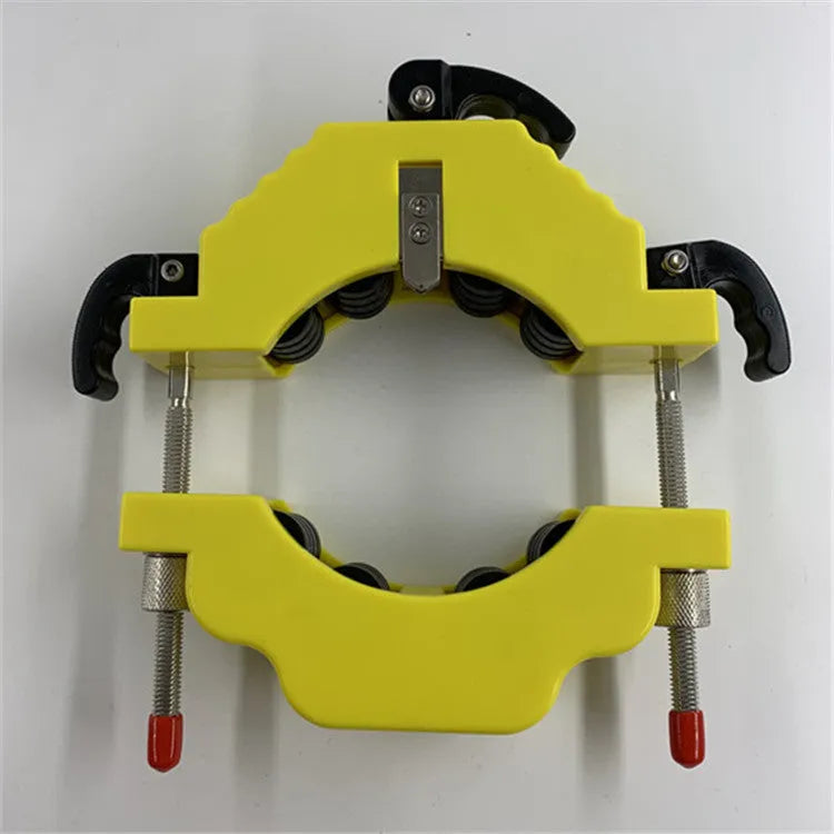 Yellow adjustable bottle cutter tool for cutting glass bottles in DIY projects
