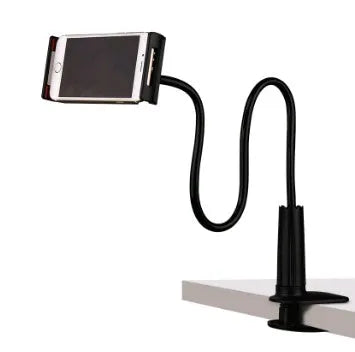 Bedside oversize flat panel phone handset with long flexible arm in various colour options