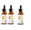 Vitamin C hyaluronic acid facial serum bottle for skin brightening and moisturising