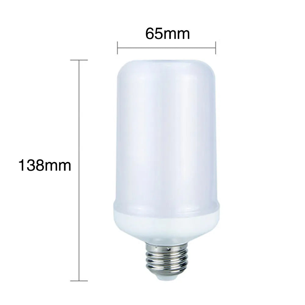 Atmosphere decorative flame effect LED lamp with flickering fire emulation light