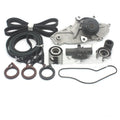 Metal belt and water pump assembly components measuring 28cm long by 18cm wide by 16cm high
