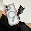 Acrylic TPU transparent phone case for iPhone 17 with magnetic suction in multiple colour options