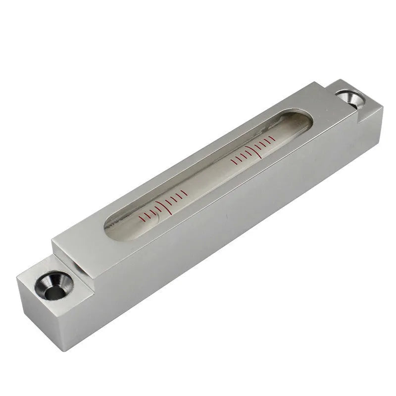 132mm long metal mini spirit level with glass vial for precision measurement