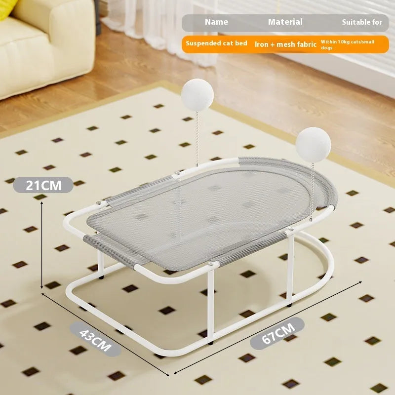 Large grey fabric cat kennel with breathable sides and removable cover