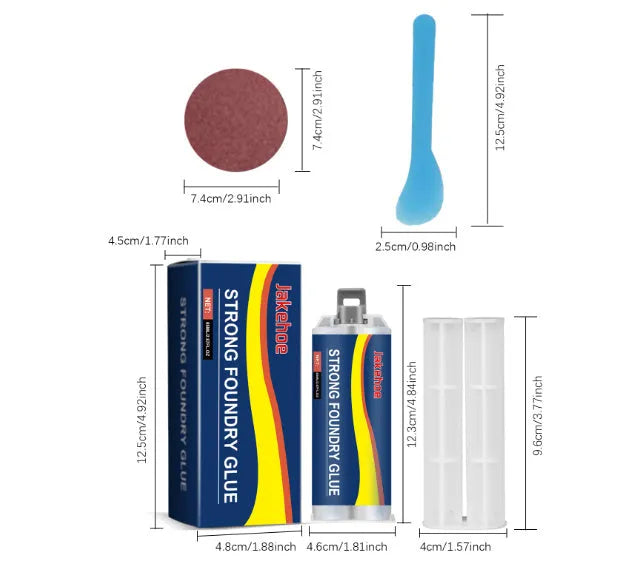 85ml stainless steel copper aluminium waterproof metal sealant epoxy adhesive with tools