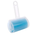 Washable reusable lint roller with protective cover for pet hair removal from fabrics