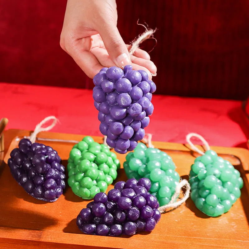 Purple and green grape cluster handmade soap bar weighing 80g