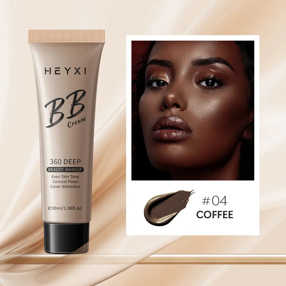 Waterproof sweat-proof BB cream foundation in four shade options 01 02 03 04