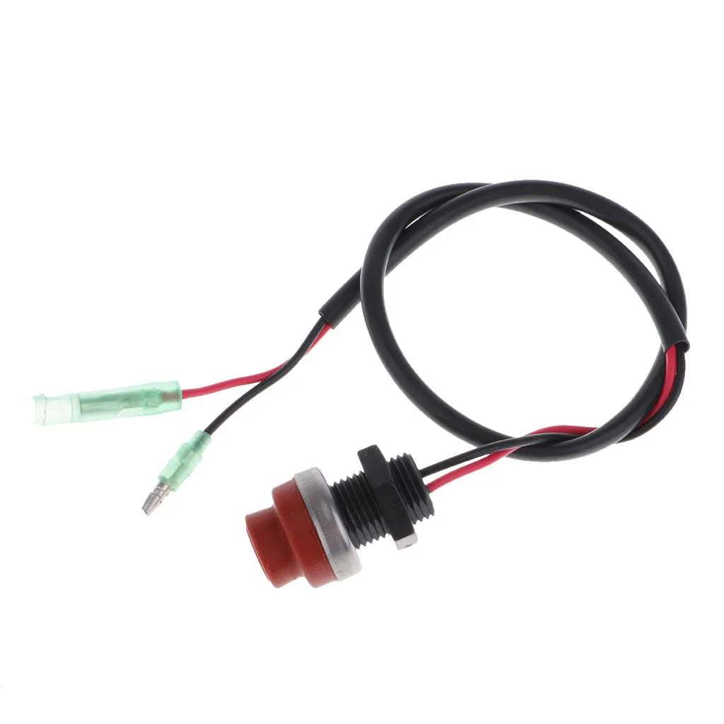 YAMAHA marine engine emergency stop kill switch with coiled safety lanyard.