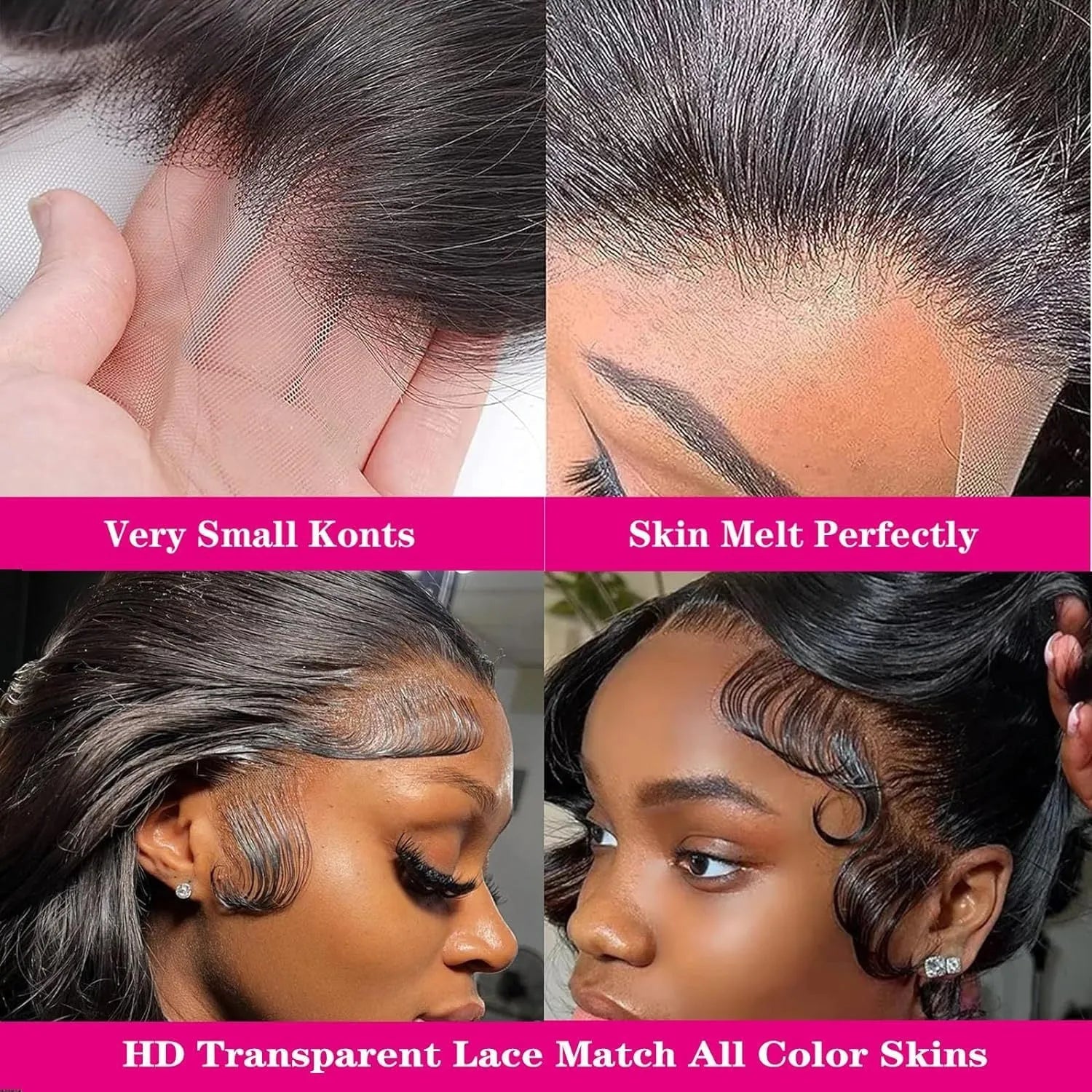 Black synthetic full-head wig with medium-length curly waves, shown on mannequin head