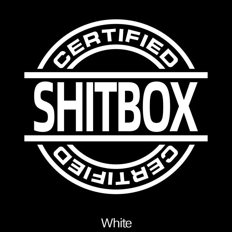 13x12cm creative vinyl car body sticker shown in multiple colour options on a vehicle door