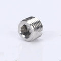 Stainless steel hexagon plug for 3/8 pipe bulkhead thread