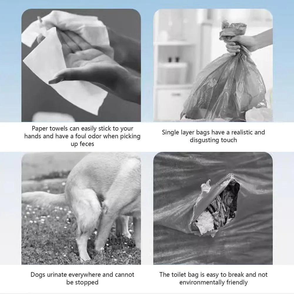 White blue ABS dog pooper scooper with cloud-shaped jaws for outdoor waste collection