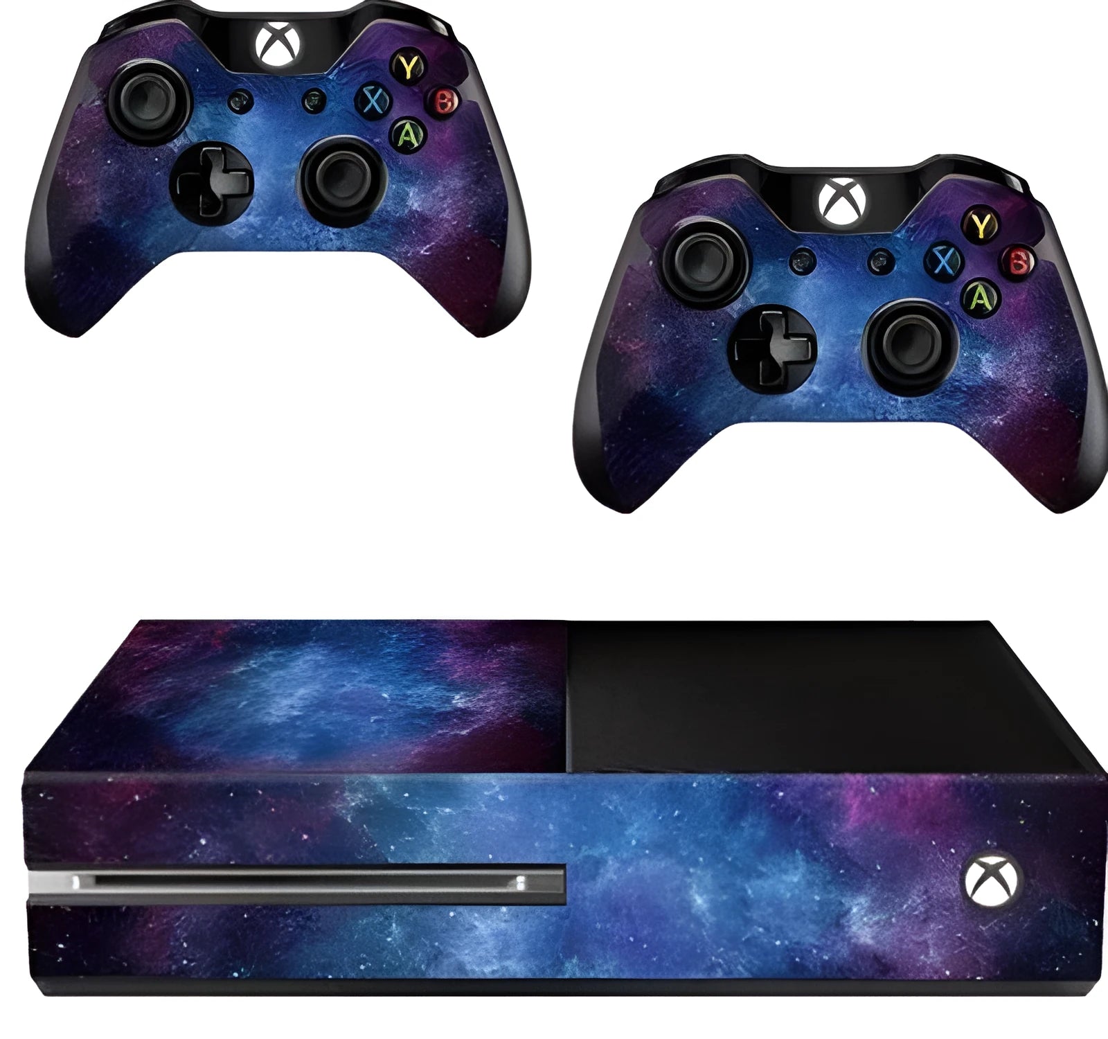 Blue Xbox One film skin sticker with matte finish for console surface protection