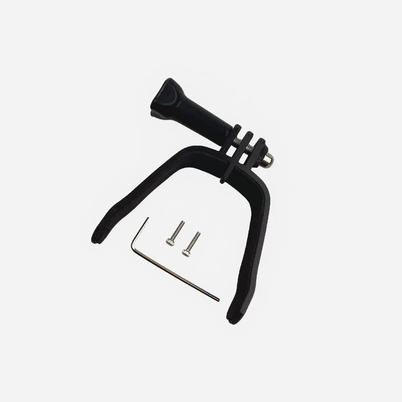 3D-printed hard plastic GoPro expansion bracket for FPV drones with sponge protection