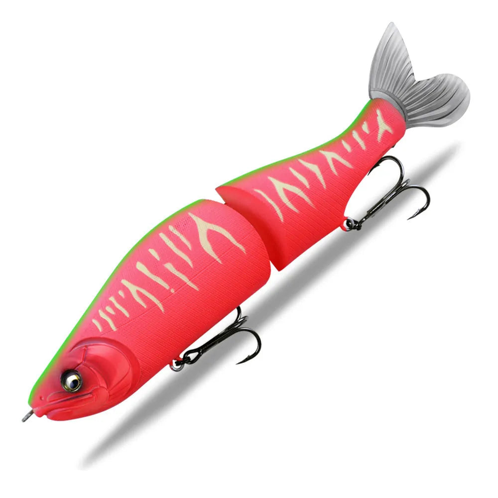 185mm plastic swimming fishing bait for bass available in multiple colours