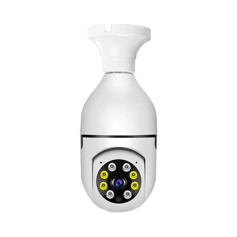 E27 bulb security camera with 1080p HD video and full colour night vision for wireless WiFi monitoring