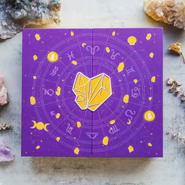 Halloween crystal countdown gift box paper craft project measuring 33.5cm wide