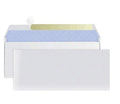 Blue tamper-evident confidential envelope with self-adhesive strip, dimensions 105mm by 240mm.