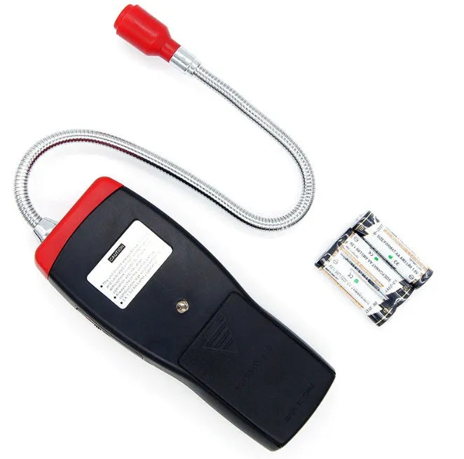 AS8800L portable flammable gas detector with LED display showing natural gas methane detection