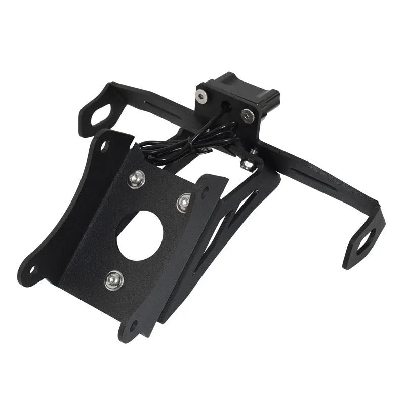 Black aluminium alloy Honda motorcycle rear license plate holder with fixed mounting bracket