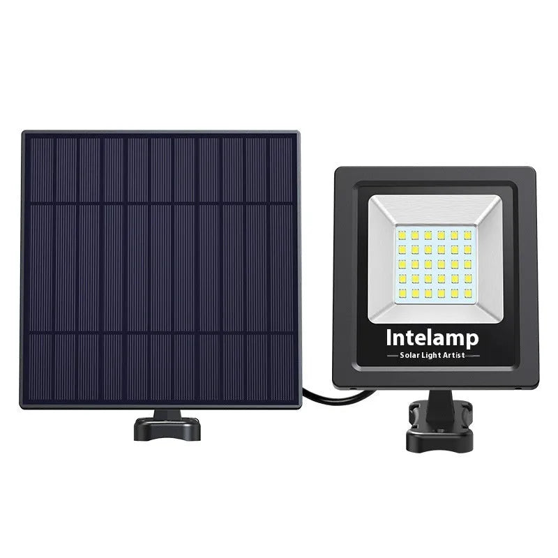 Outdoor solar-powered LED light with waterproof IP65 rating for courtyard and garden illumination