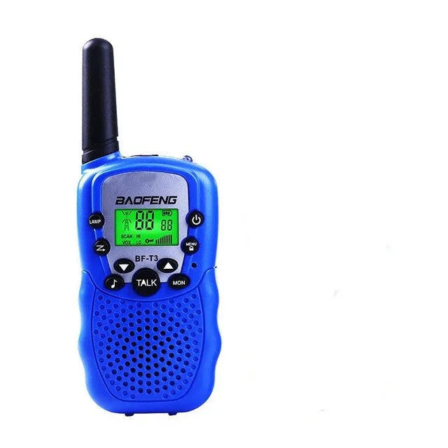 Children's walkie talkie handheld station in various colours with 22-channel capability