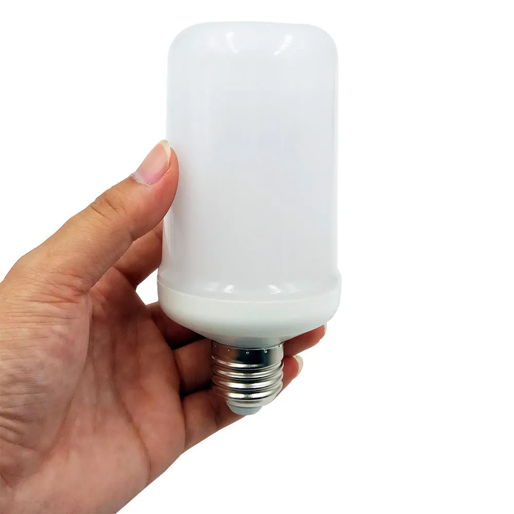 Atmosphere decorative flame effect LED lamp with flickering fire emulation light