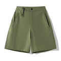 Men's solid colour quick-drying sports shorts with elastic 3D cut for running and climbing