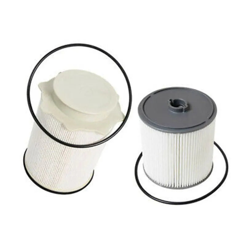 RAM 1500-5500 fuel filter kit showing white diesel filter and oil-water separator element
