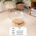 Transparent acrylic cat space capsule bathtub pet bed in multiple size options
